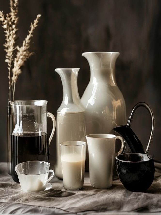 Water variëteiten Verschillende vormen van water: glas, beker thee, natuurlijke bronnen